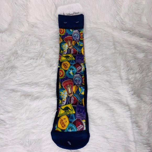 Walt Disney World Attraction Passport Socks - Picture 1 of 2